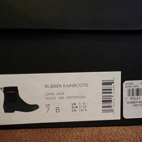 Coach Rubber Rain Bootie, Green, 7 - Picture 7 of 7